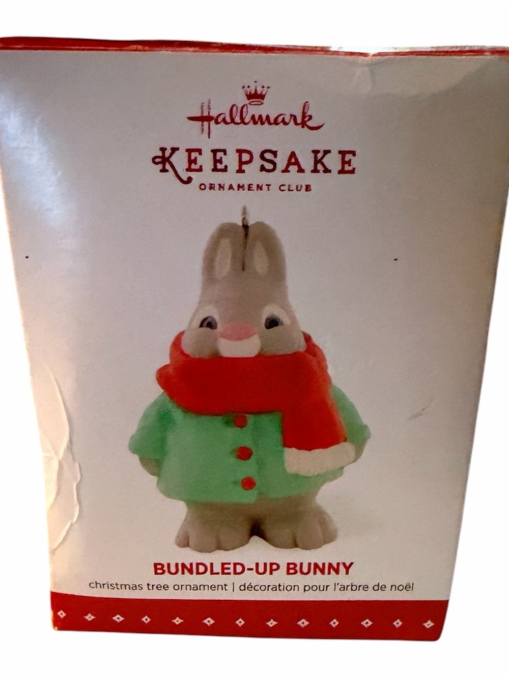 Hallmark Bundle up Bunny Ornament